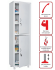 Медицинский шкаф HILFE МД 1 1657/SS купить в Новосибирске