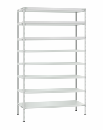 Стеллаж металлический Титан МС-500 3000х1200х400 8 полок Стеллаж металлический Титан МС-500 3000х1200х400 8 полок