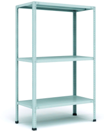 Стеллаж металлический Титан МС-500 1500х1000х600 3 полки Стеллаж металлический Титан МС-500 1500х1000х600 3 полки
