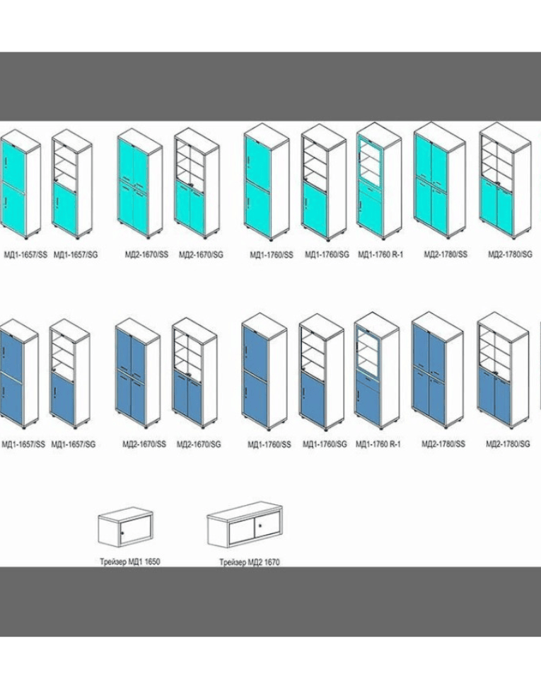 Медицинский шкаф HILFE МД 1 1760/SG купить в Новосибирске Медицинский шкаф HILFE МД 1 1760/SG купить в Новосибирске