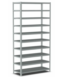 Стеллаж металлический Титан МС-500 2000х1500х400 10 полок Стеллаж металлический Титан МС-500 2000х1500х400 10 полок