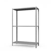 Стеллаж ТС Лайт с перф. полками 1500х1000х500 3 полки
