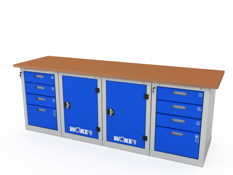 Верстак четырехтумбовый WOKER PRO 44114.2400 купить в Новосибирске Верстак четырехтумбовый WOKER PRO 44114.2400 купить в Новосибирске