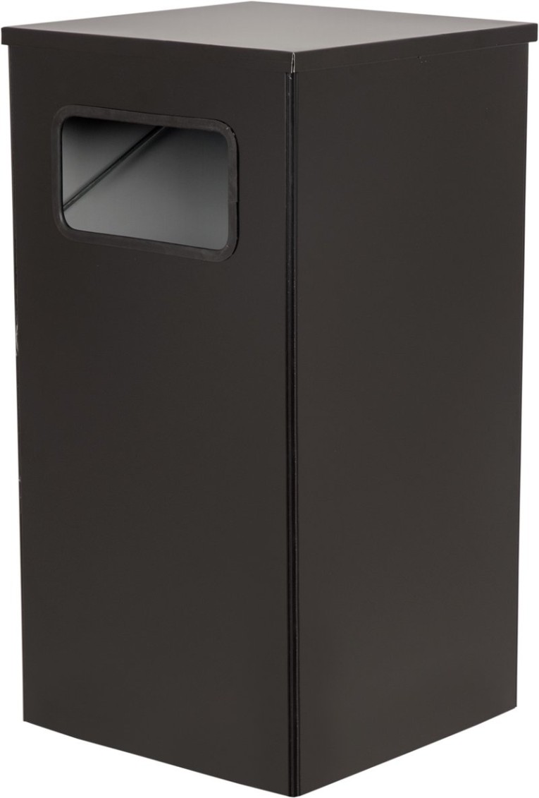 Урна 80 литров Квадро-19 черный купить в Новосибирске Урна 80 литров Квадро-19 черный купить в Новосибирске