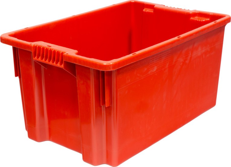 Ящик 600х400х300 сплошной цв. красный купить в Новосибирске