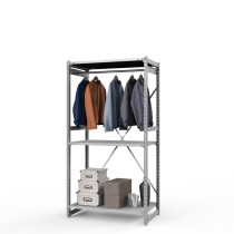 Стеллаж для одежды ТСУ Универсал 2000х1060х600 3 полки, 1 штанга