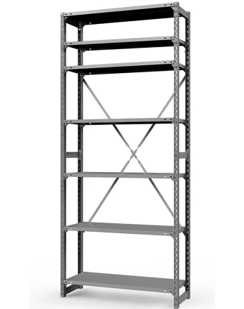 Стеллаж ТСУ 2500x700x600 7 полок (150 кг, металл) купить в Новосибирске