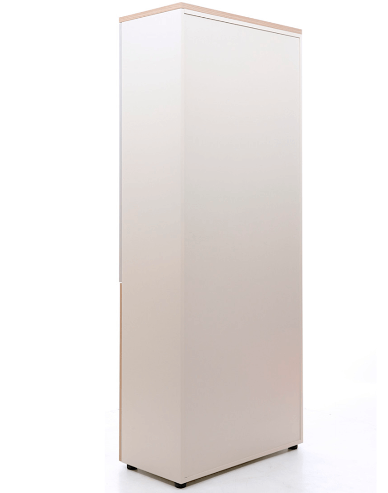 Шкаф NW 2080/2G со стеклом вяз натуральный/бежевый купить в Новосибирске