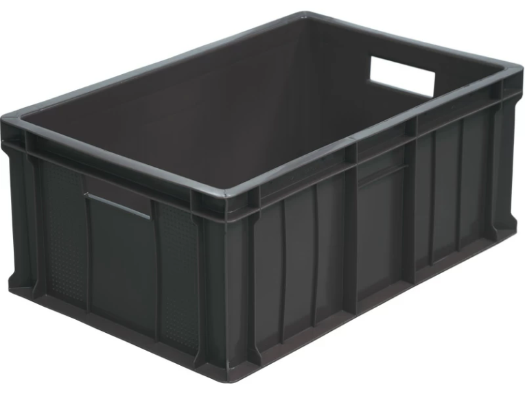 Ящик 600х400х250 сплошной чёрный купить в Новосибирске