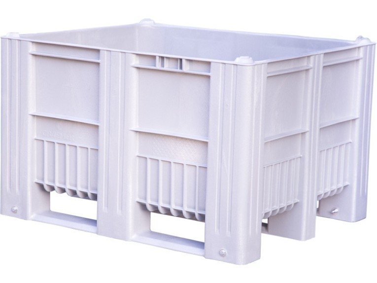 Контейнер 1200x1000x740 мм сплошной на полозьях серый купить в Новосибирске