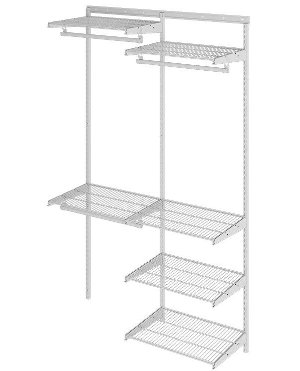 Гардеробная система Практик Home Optima G120 белая купить в Новосибирске Гардеробная система Практик Home Optima G120 белая купить в Новосибирске