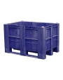BoxPallet 1200х800х740 мм синий сплошной BoxPallet 1200х800х740 мм синий сплошной