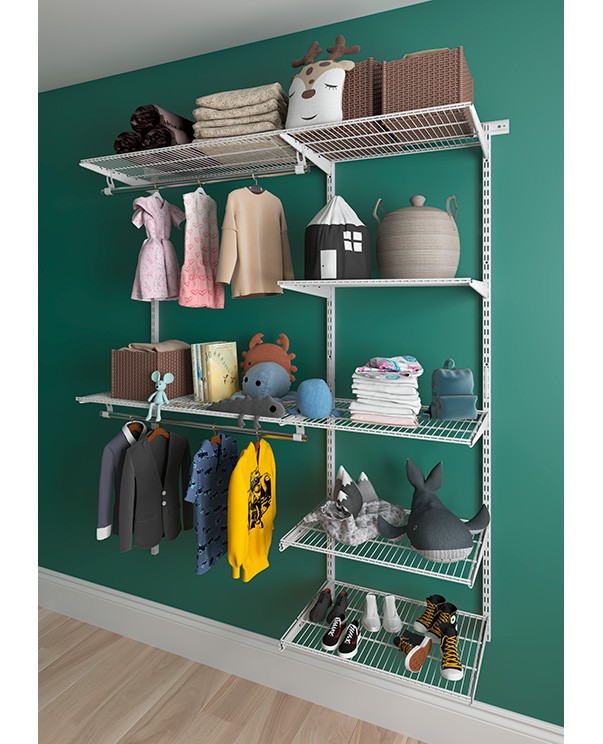 Гардеробная система Практик Home Optima G150 белая купить в Новосибирске Гардеробная система Практик Home Optima G150 белая купить в Новосибирске