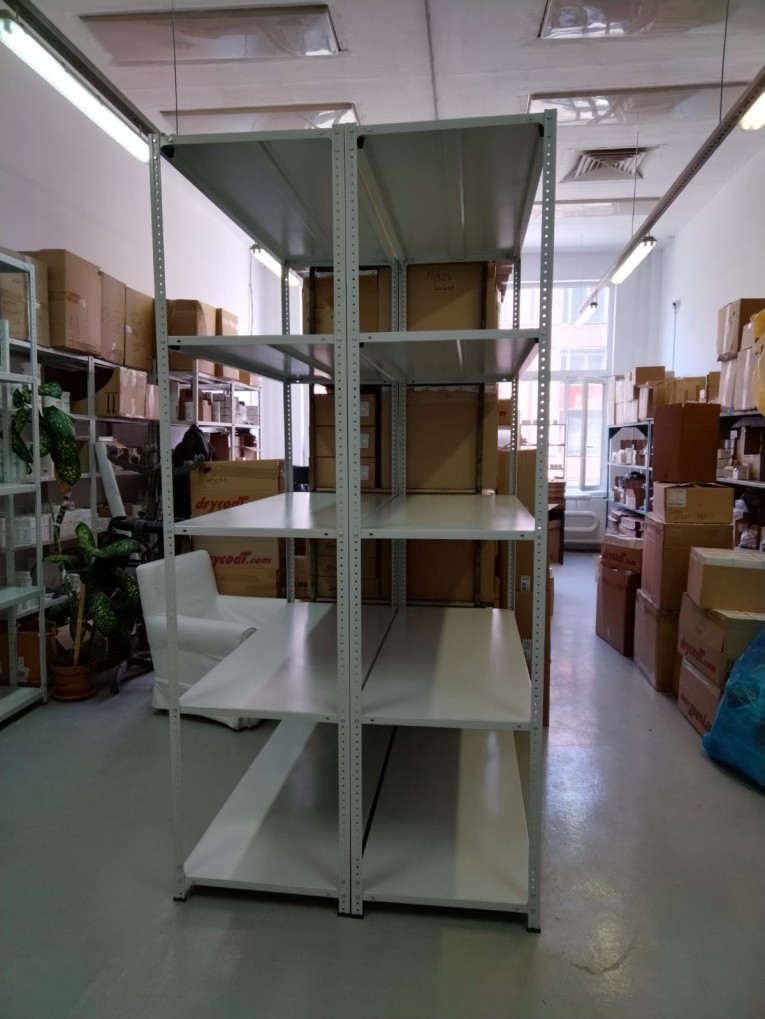 Стеллаж металлический Титан МС-500 2000х1000х600 5 полок купить в Новосибирске Стеллаж металлический Титан МС-500 2000х1000х600 5 полок купить в Новосибирске