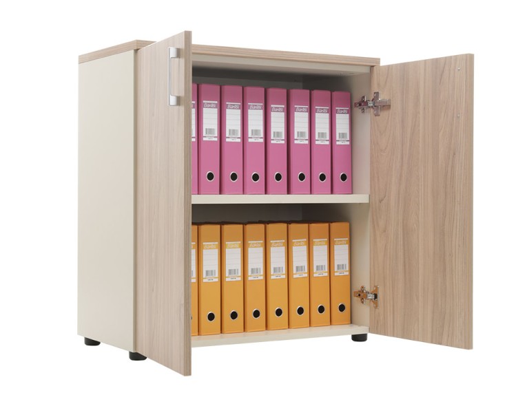 Шкаф NW 0880 закрытый вяз натуральный/бежевый купить в Новосибирске