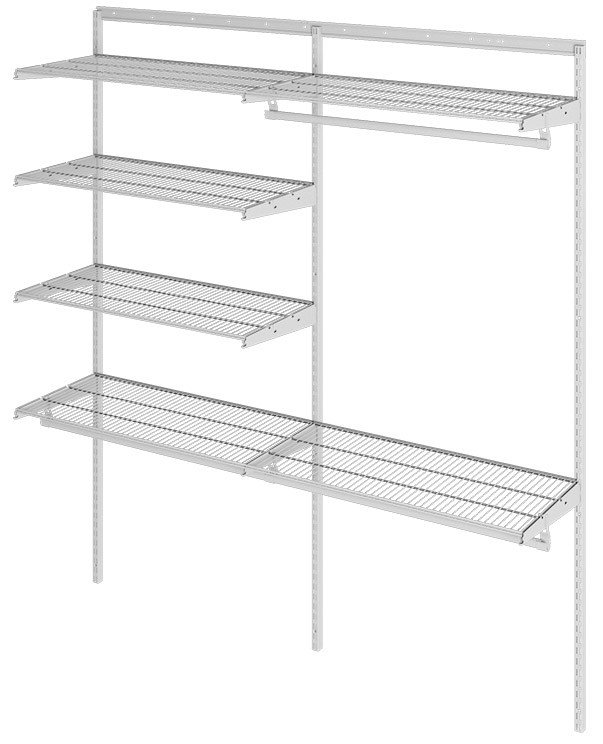 Гардеробная система Практик Home Optima G180 белая купить в Новосибирске Гардеробная система Практик Home Optima G180 белая купить в Новосибирске