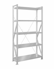 Стеллаж MS U 3000x700x600 5 полок (200 кг, металл)