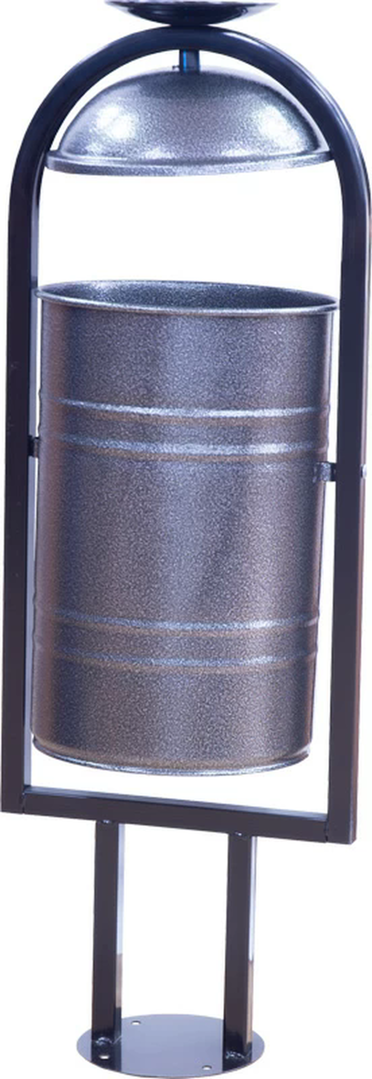 Урна металлическая с пепельницей 1050х370х300 мм серый антик купить в Новосибирске