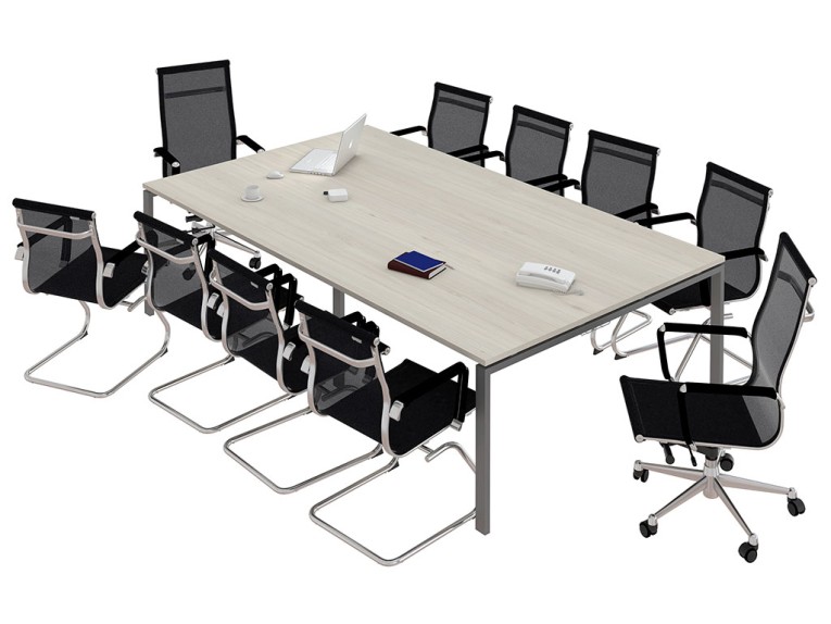 Стол для переговоров NT 320х144 вяз натуральный/антрацит купить в Новосибирске