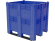 BoxPallet 1300х1150х1250 сплошной, на 3 полозьях синий купить в Новосибирске