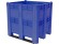 BoxPallet 1300х1150х1250 сплошной, на 3 полозьях синий купить в Новосибирске