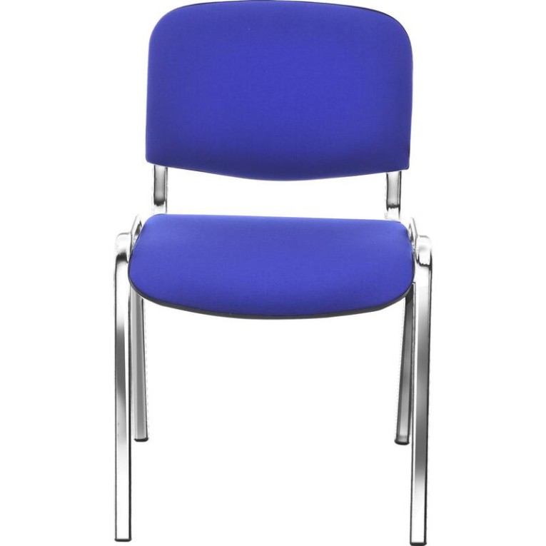 Стул Изо (синяя ткань, хром) купить в Новосибирске