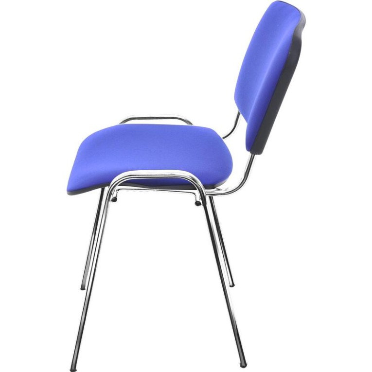 Стул Изо (синяя ткань, хром) купить в Новосибирске