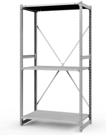Стеллаж ТСУ 3000x1200x500 3 полки (150 кг, перф) Стеллаж ТСУ 3000x1200x500 3 полки (150 кг, перф)