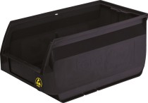 Ящик Napoli 400х230х200 PP, черный антистатичный Ящик Napoli 400х230х200 PP, черный антистатичный