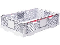 Паллетная рама штабелируемая 1200х800х300 серая c бортиками