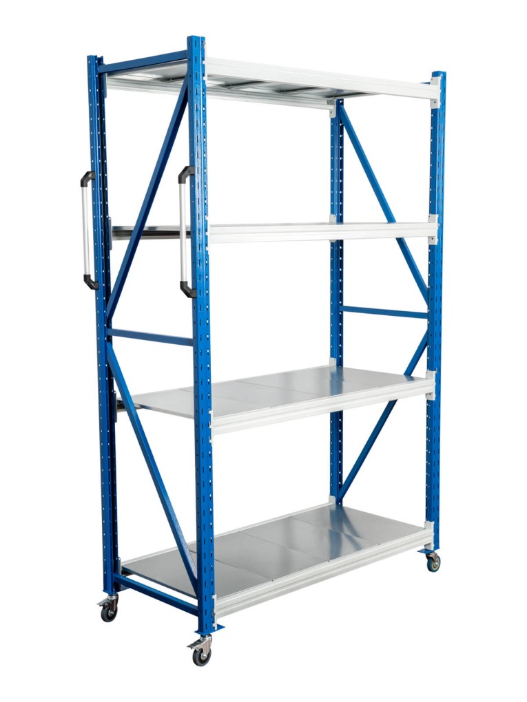 Стеллаж мобильный БиКом СТ-4 200x120x70 4 полки купить в Новосибирске