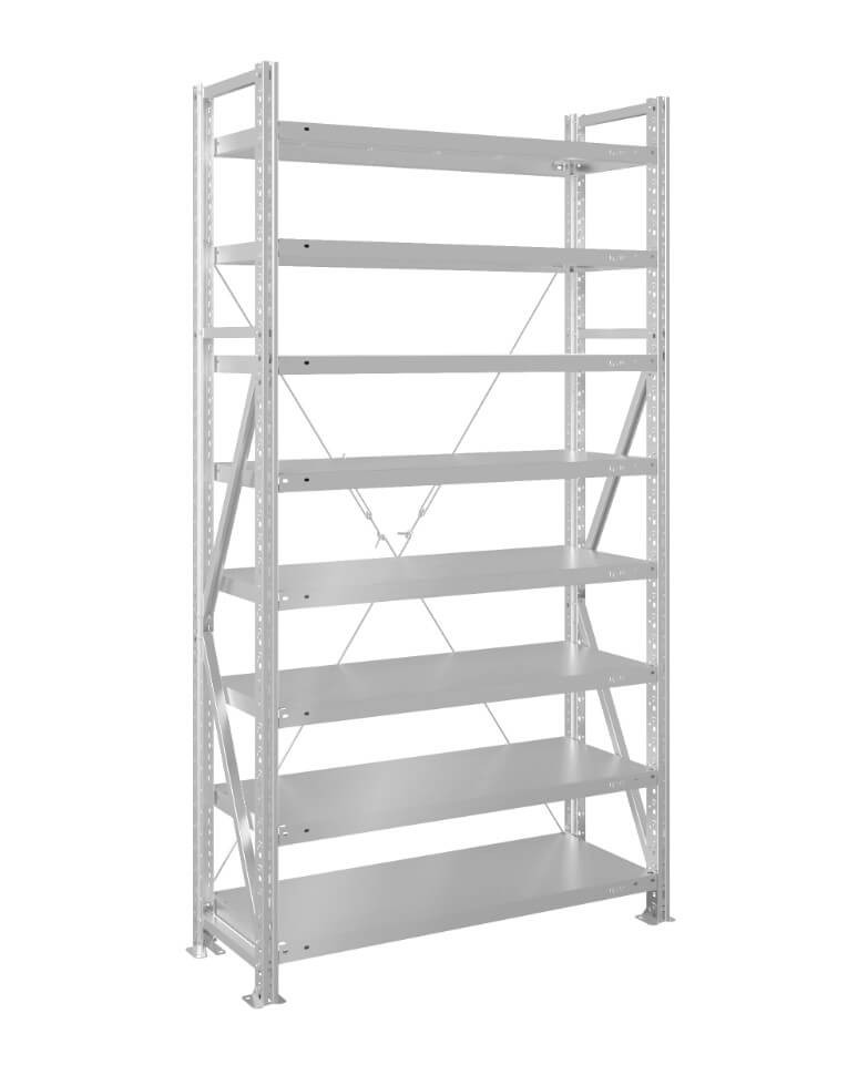 Стеллаж MS U 2500x1500x800 8 полок (300 кг, металл) купить в Новосибирске