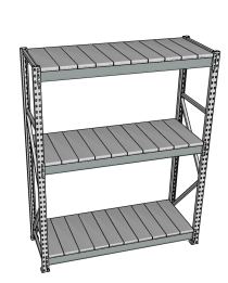 Стеллаж грузовой СГР 3000x900x500 3 полки (металл) Стеллаж грузовой СГР 3000x900x500 3 полки (металл)