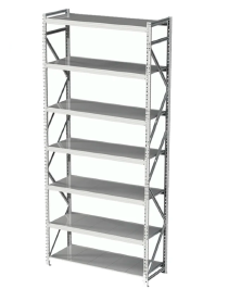 Стеллаж MS Profi 2500х1200х600 7 полок Стеллаж MS Profi 2500х1200х600 7 полок