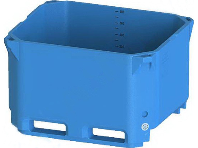 Контейнер 600л. изотермический, без крышки цв. синий купить в Новосибирске