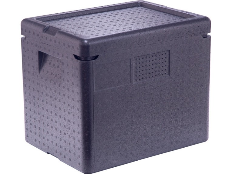 Контейнер 400х298х340 21л. с крышкой чёрный купить в Новосибирске