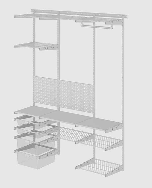 Гардеробная система Практик Home Дача 1 купить в Новосибирске Гардеробная система Практик Home Дача 1 купить в Новосибирске