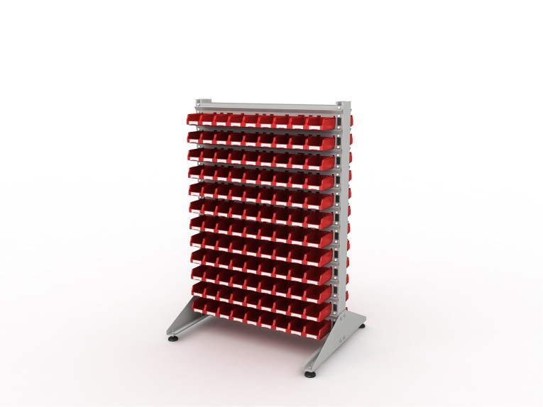 Стеллаж для пластиковых лотков SORTEX двухсторонний 1500x1000x800.01 купить в Новосибирске Стеллаж для пластиковых лотков SORTEX двухсторонний 1500x1000x800.01 купить в Новосибирске