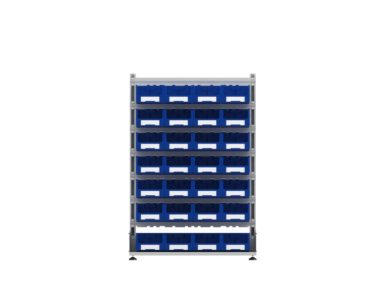 Стеллаж для пластиковых лотков SORTEX двухсторонний 1500x1000x800.03 купить в Новосибирске Стеллаж для пластиковых лотков SORTEX двухсторонний 1500x1000x800.03 купить в Новосибирске