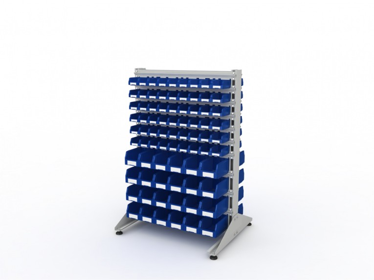 Стеллаж для пластиковых лотков SORTEX двухсторонний 1500x1000x800.04 купить в Новосибирске Стеллаж для пластиковых лотков SORTEX двухсторонний 1500x1000x800.04 купить в Новосибирске