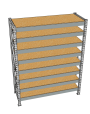 Стеллаж грузовой СГР 2000x2100x800 8 полок (ДСП) Стеллаж грузовой СГР 2000x2100x800 8 полок (ДСП)