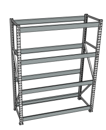 Стеллаж грузовой СГР 3000x2100x800 4 полки (без настила) Стеллаж грузовой СГР 3000x2100x800 4 полки (без настила)