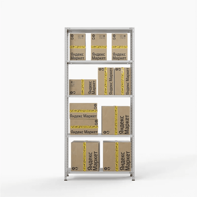 Стеллаж ПВЗ Яндекс Маркет 2000х1000х400 5 полок купить в Новосибирске
