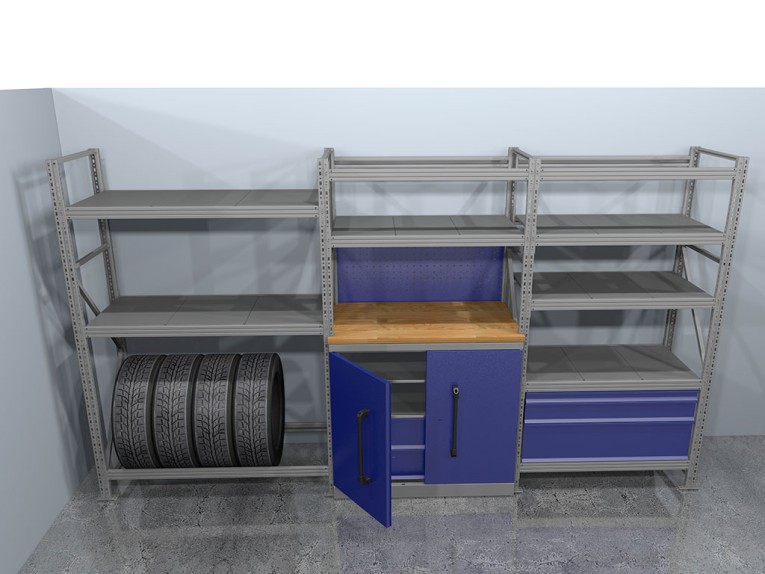 Стеллажная система хранения №2 Гараж купить в Новосибирске