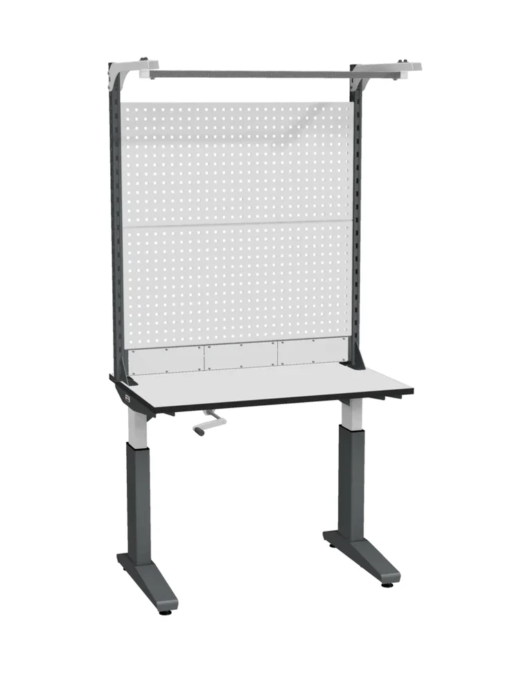Стол монтажный ДиКом СР-100-01, ESD Thermopal, регулировка ручным приводом, экран Э3 купить в Новосибирске