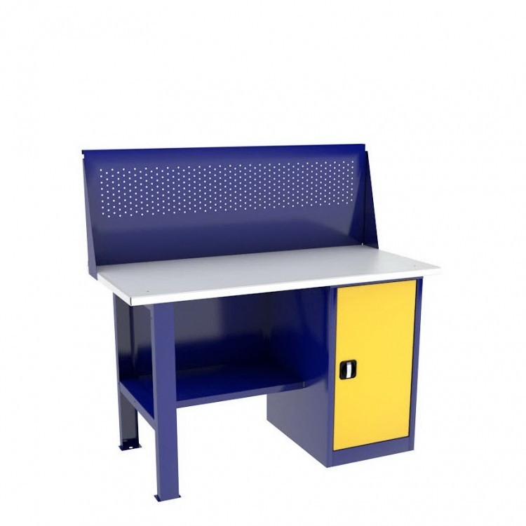 Однотумбовый слесарный верстак ВП-2/1,4 с экраном купить в Новосибирске Однотумбовый слесарный верстак ВП-2/1,4 с экраном купить в Новосибирске