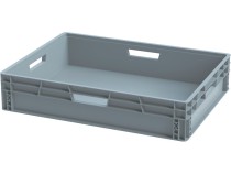 Ящик 800х600х170 сплошной, усиленное дно, цв. серый Ящик 800х600х170 сплошной, усиленное дно, цв. серый