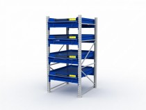 Стеллаж с выкатными платформами S-HEAVY 1000/900 (4 яруса хранения) Стеллаж с выкатными платформами S-HEAVY 1000/900 (4 яруса хранения)