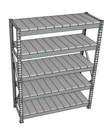 Стеллаж грузовой СГР 3000x900x600 5 полок (металл) Стеллаж грузовой СГР 3000x900x600 5 полок (металл)