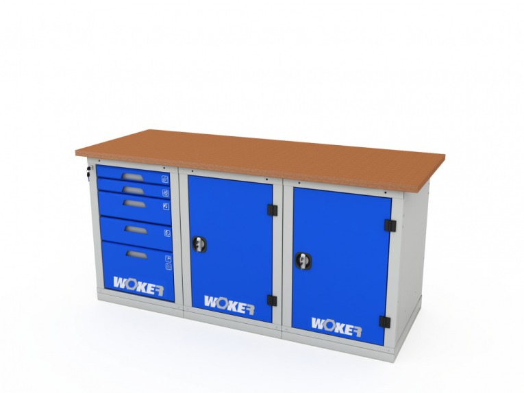 Верстак трехтумбовый WOKER PRO 3511.1800 купить в Новосибирске